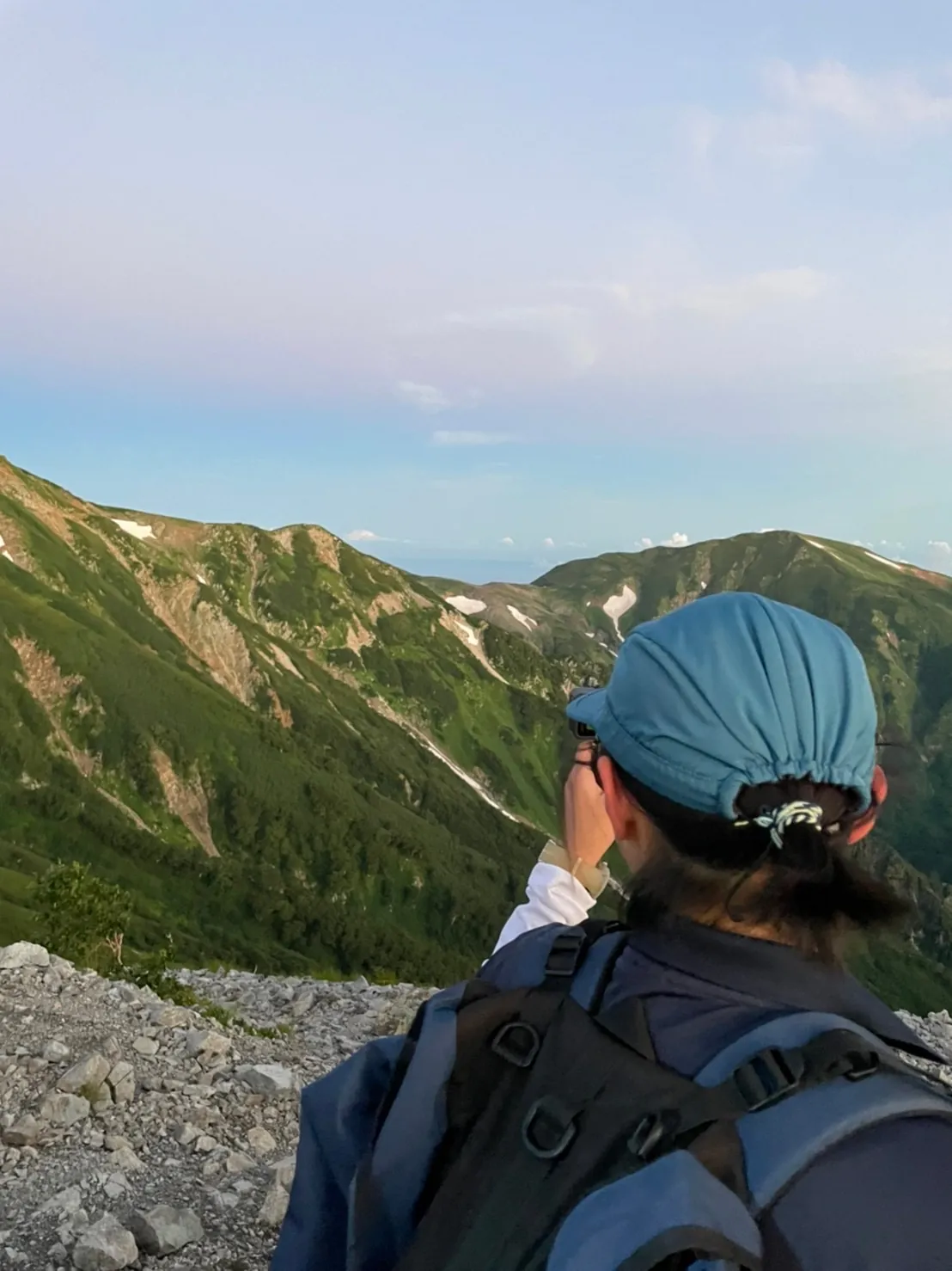 登山をする西さん