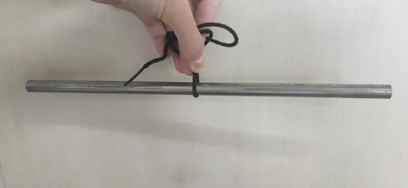 金属棒の支持の様子